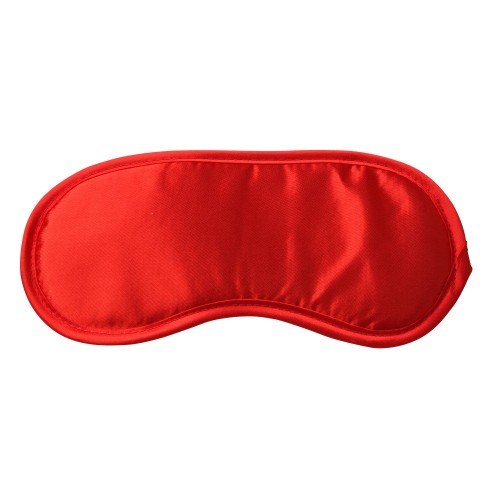 Antifaz de Satén Rojo Sportsheets - Juego Sensorial